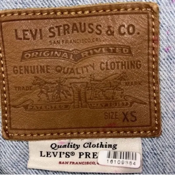 Levi's Light Blue Denim Oversized Jacket(Size XS) - Image 13