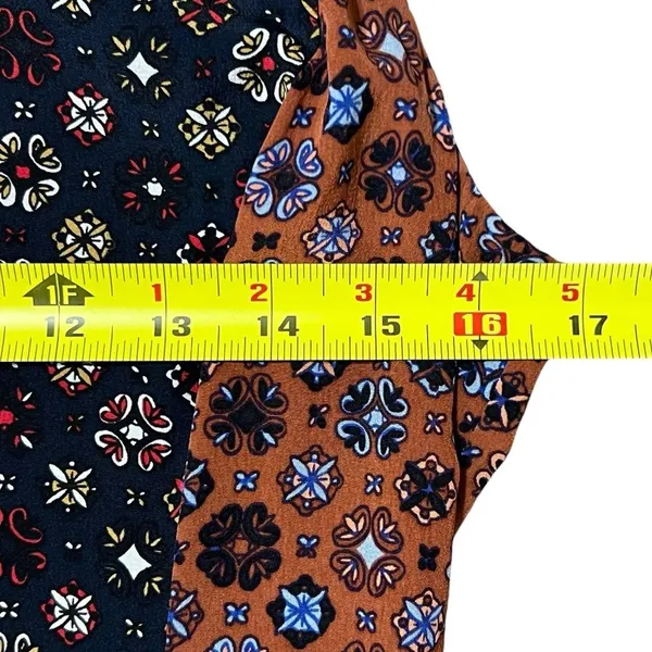 Derek Lam 10 Womens Silk Dress Sz 8 Medallion Print Asymmetric Hem Career Boho - Image 6