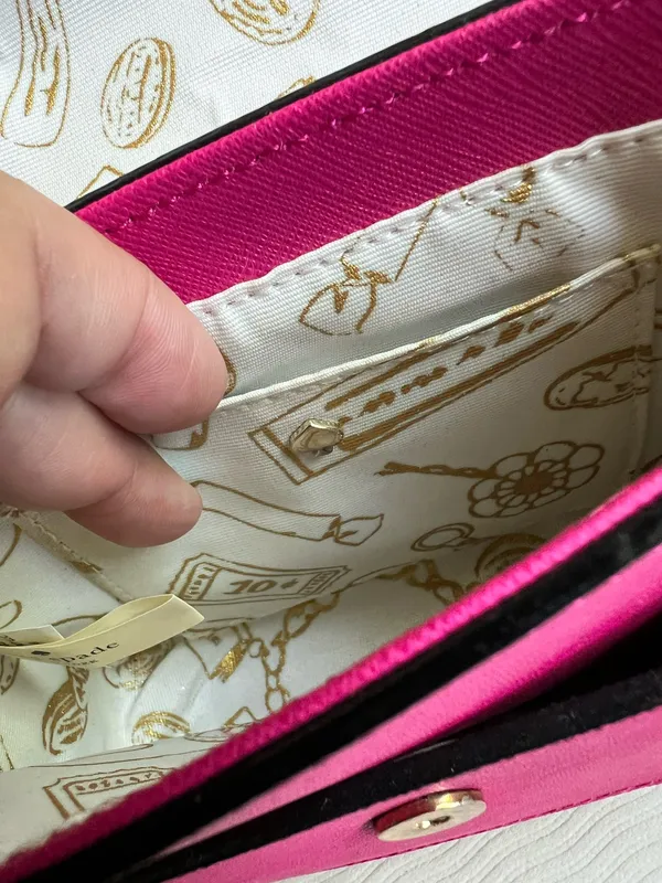 Kate Spade Essex Scout Mini Crossbody Hot Pink Saffiano Leather NWOT - Image 9