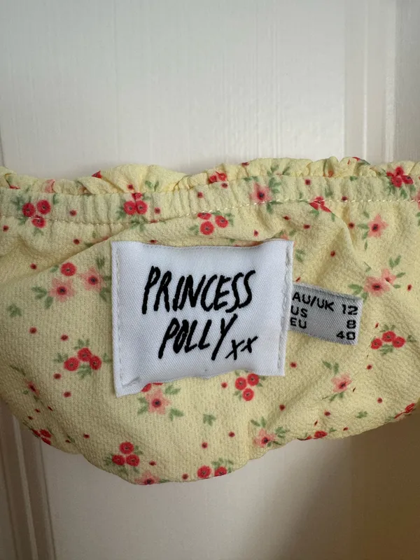 Princess Polly Yellow Floral Skirt and Bra Top Set - Image 8