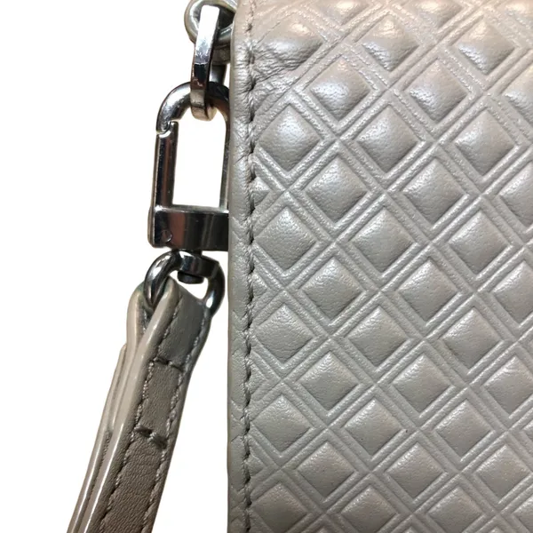 Tory Burch Marion Embossed Leather Convertible Clutch Wristlet, Taupe - Image 3