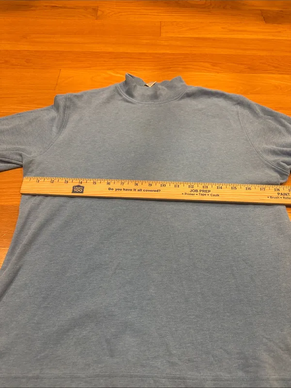 L.L.Bean blue mock neck size medium. - Image 4