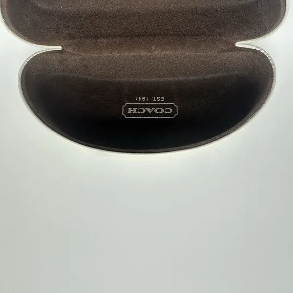 Coach Original White Logo Hard Sunglass Case Holder Sunglasses Microfiber Cloth - Image 12