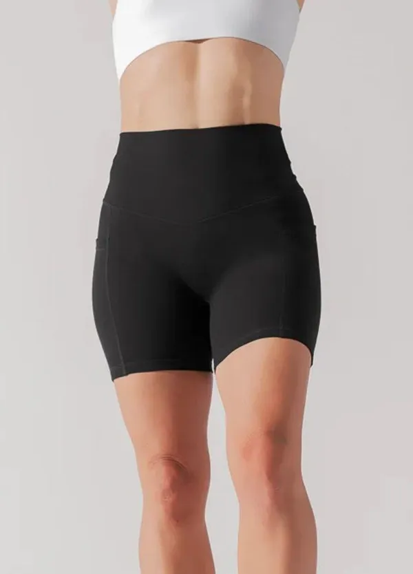 Popflex Supersculpt Midi Short with Pockets Black - Image 2