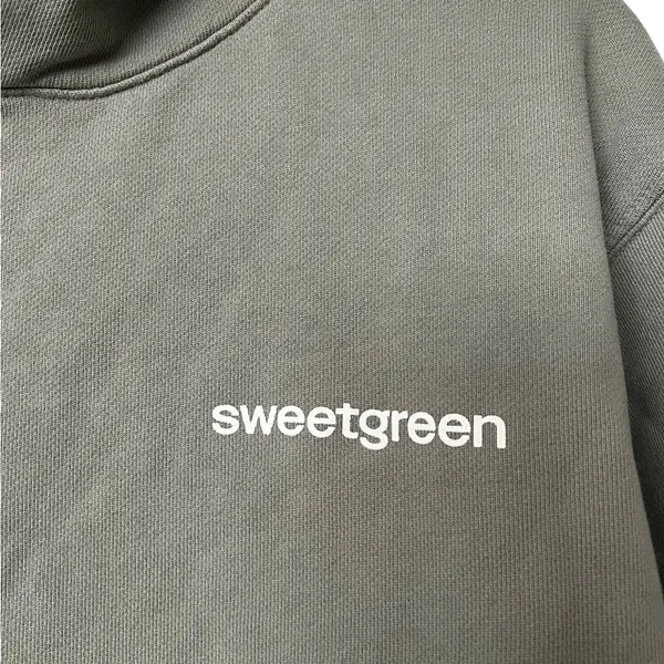 MADHAPPY x SweetGreen Green Hoodie Sweatshirt Pullover - Image 5