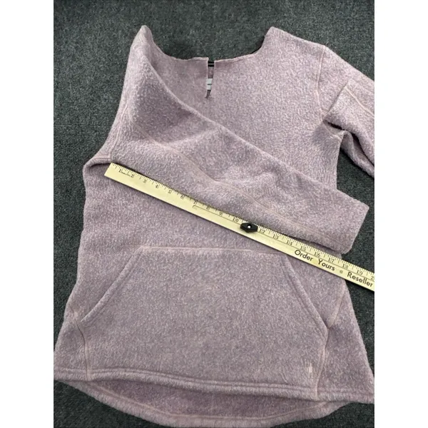 Smartwool Hudson Trail Women’s M Pink Wool Blend Fleece Pullover SW011525 - Image 7