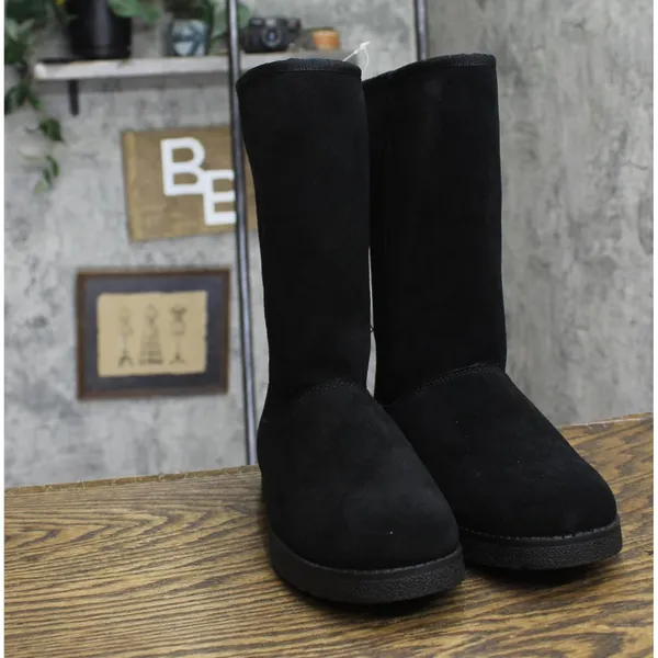 NWT Universal Thread Womens Sarah Suede Shearling Winter Boots 91467407 Black 7M - Image 6