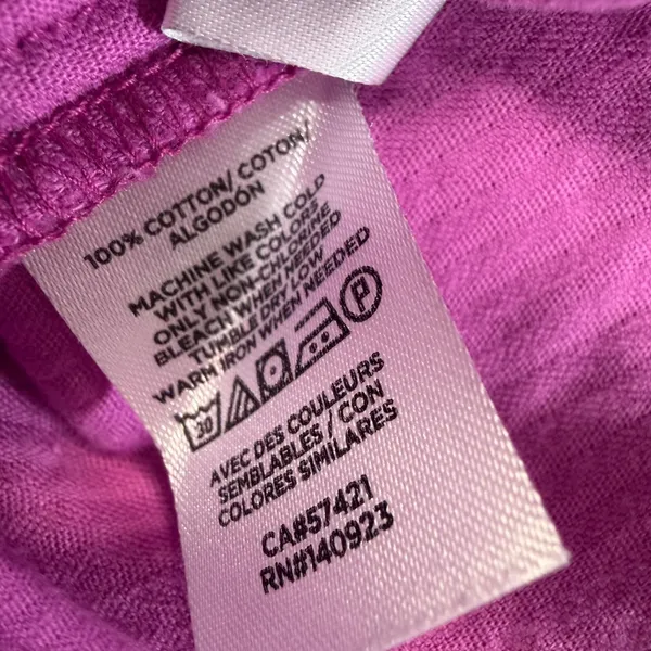LOFT Magenta Corduroy Button Down Top Womens Medium Peter Pan Collar Puff Shoule - Image 8