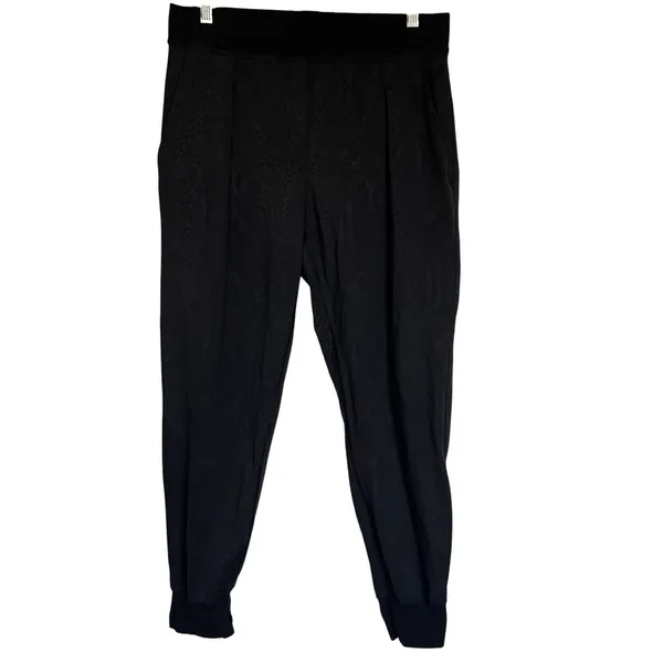 Lululemon Street To Studio Pant II Black Snakeskin Python Print Joggers Womens M - Image 2