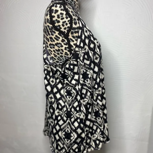 Maurices Black and White Geometric Tank Top - Image 4