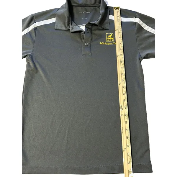 Port Authority Michigan Tech Huskies Women’s XS Performance Polo Shirt Gray VGC MTU - Image 3