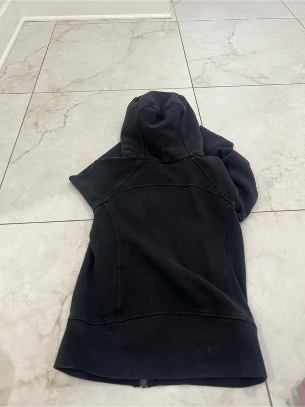 Lululemon Black Scuba Hoodie *Light Cotton Fleece Size 4 US - Image 6