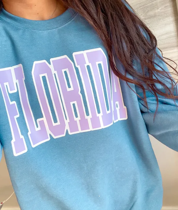 Florida crewneck Blue Size XL - Image 3