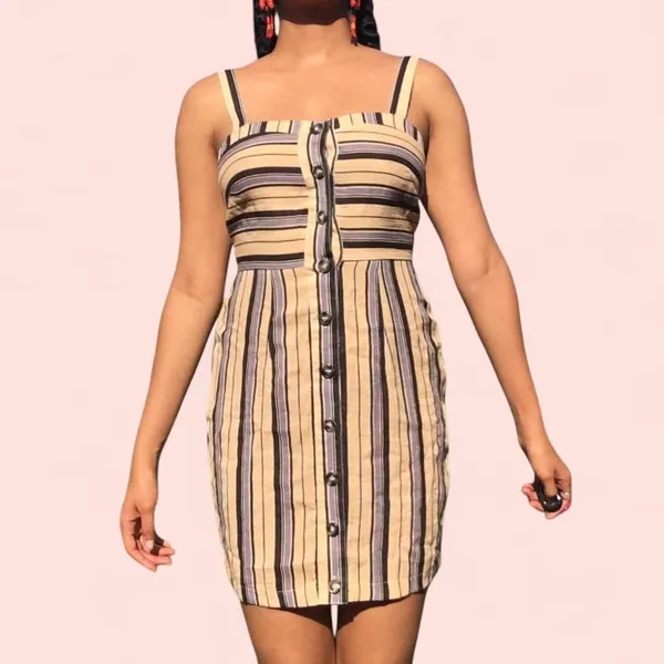 Nasty Gal Striped mini dress - Image 2