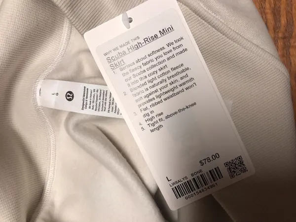 NWT Lululemon Scuba High-Rise Mini Skirt sz L - Image 8