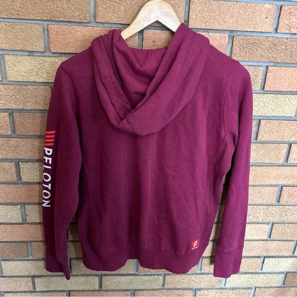 Peloton Ultimate Fleece Lined Full Zip Hoodie Women’s Size Medium Logo Active - Image 6