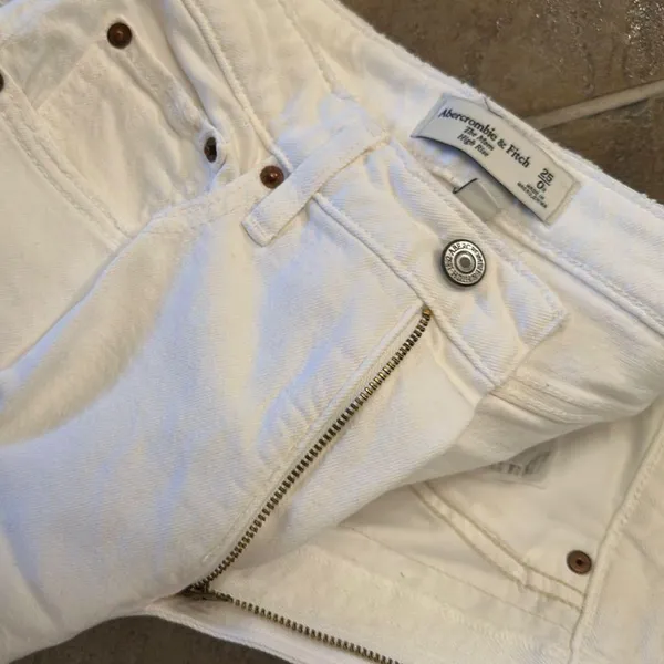 Abercrombie & fitch white mom high rise 25 - Image 6