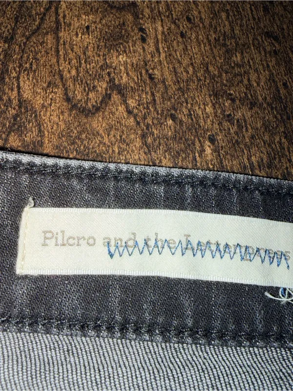 Pilcro High Rise Flare Jeans - Faded Black - Image 3