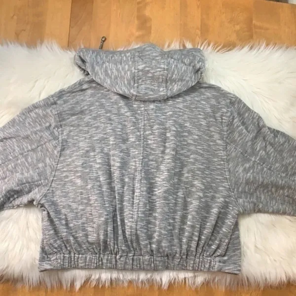 Free People zip front jacket hoodie dolman M - Image 7