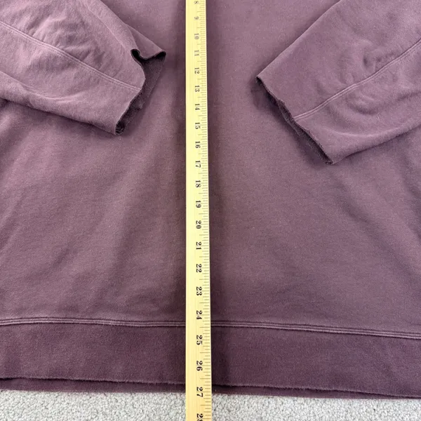 Lululemon Oversized Sweatshirt Womens Brownish Raw Hem Pullover‎ Thrashed Lounge - Image 3