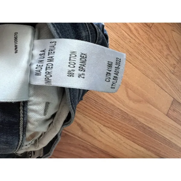 Agolde Women's 28 Shorts Blue‎ Denim Stretch Cutoff Distressed 2" Inseam - Image 9
