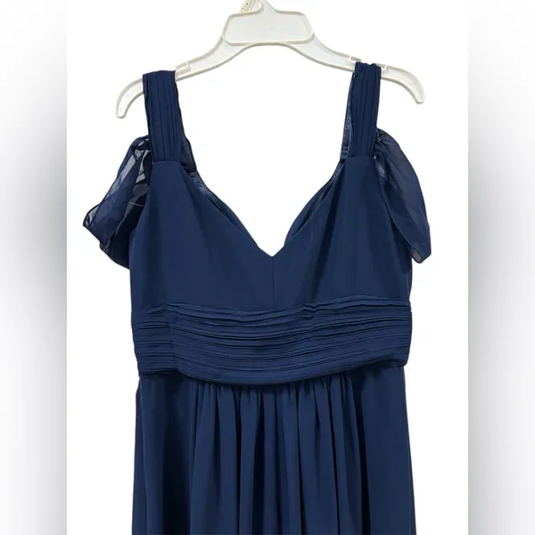 Chic Navy Blue Maxi Dress IEFIEL Size 4 - Image 5