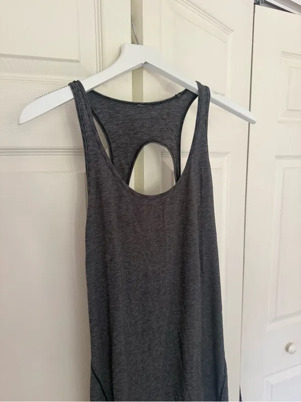 Lululemon Go For It Dress Gray Knee Length Active Dress Casual Tank Dress - Image 5