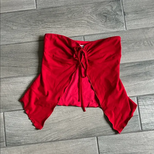 Princess Polly Vibrant Red Strapless Top - Image 2