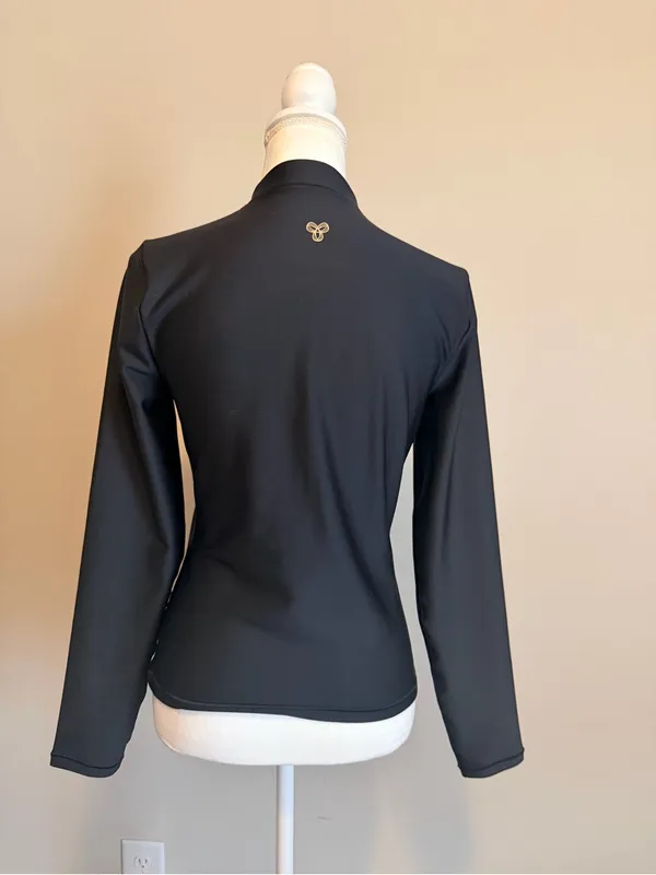 Aritzia Golden GloTone Trailblaze Mockneck long sleeve black size large NWT - Image 10