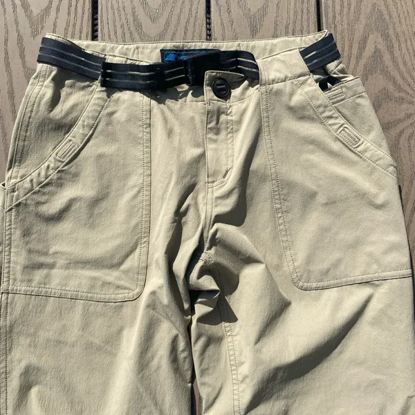 Eastern Mountain Sports women’s tan khaki hiking pants 2 excursion compass pants - Image 2