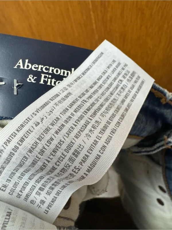 Abercrombie & Fitch A&F The Mom Shorts Curve Love Denim Jorts Denim 4 27 NEW NWT - Image 8