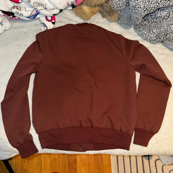 NWOT Aritzia Wilfred Poussin Bomber Burgundy - Image 2
