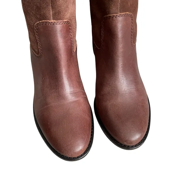 Lucky Brand Komah Brown Over-the-Knee Women's Healed Boots Size 7 Leather Lace - Image 8