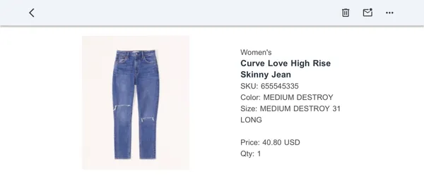 Abercrombie Skinny Jeans - Image 3