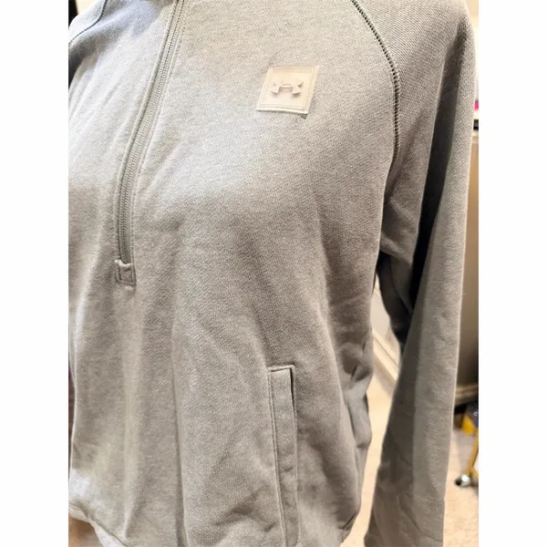 Mountain Hardwear Under Armour Sweatshirt Womens Size M Gray 1/4 Zip Pullover Mock Neck - Image 3