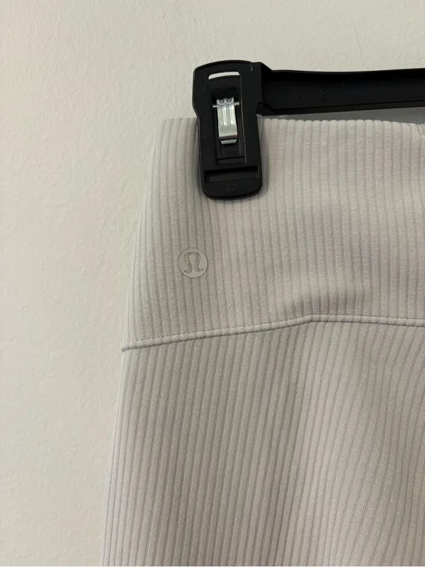 Lululemon Brushed Softstreme Ribbed Zip Flare Pants Size 6 - Image 5