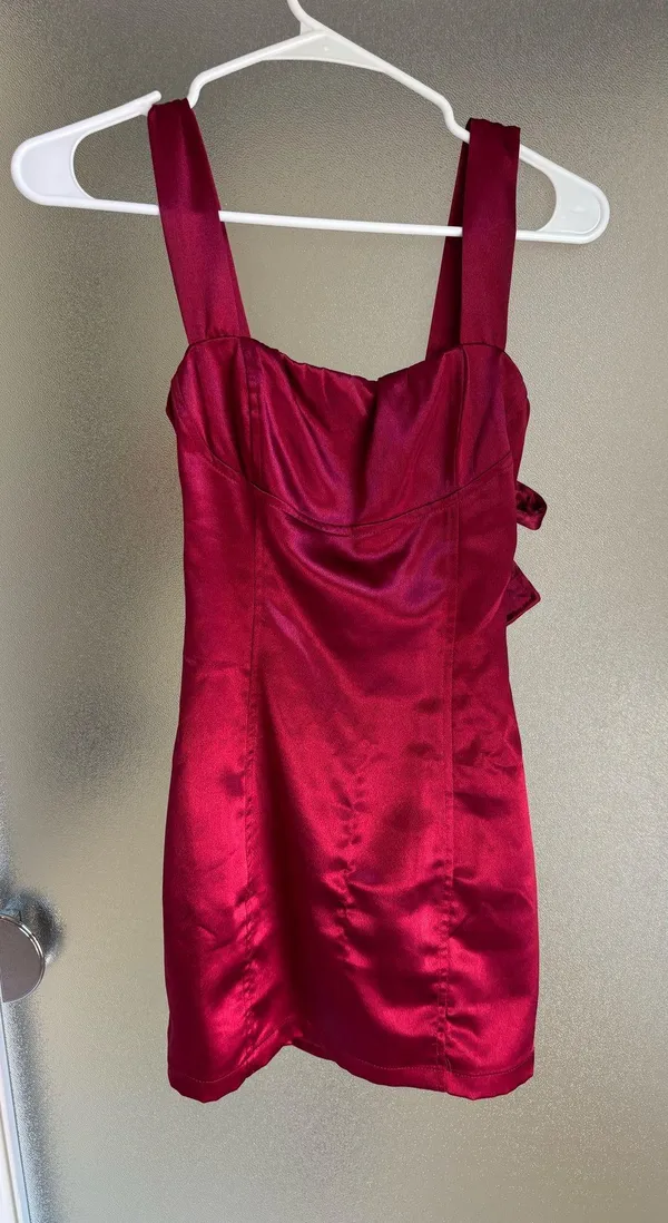 Lucy in the Sky Burgundy Dress Mini - Image 3