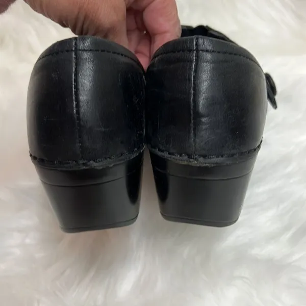 Dansko Heeled‎ Clogs Leather Black EU37 B47 - Image 7