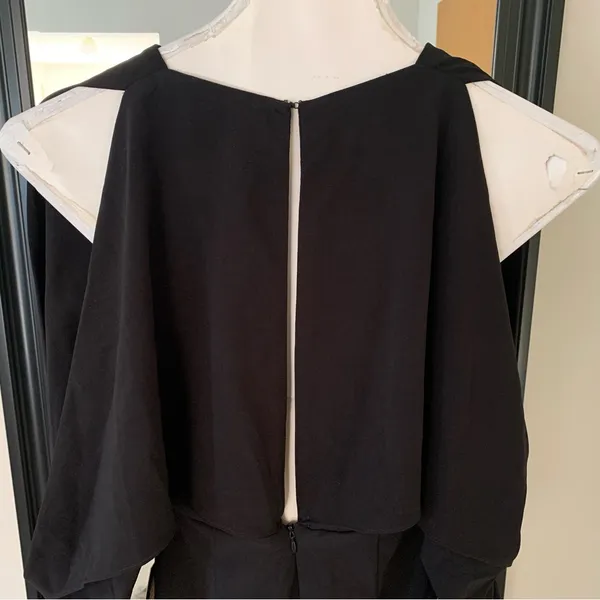 LULU’S Long Sleeve Open Shoulder & Back Black Dress - Image 6
