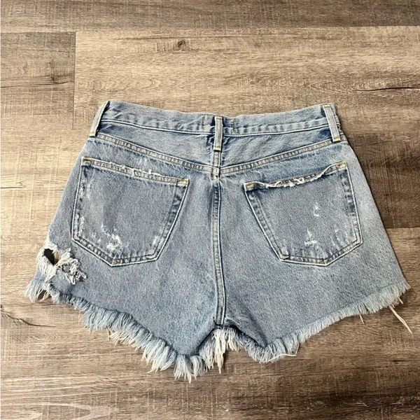 AGOLDE Parker Vintage Cut Off Shorts in Swapmeet - Image 4