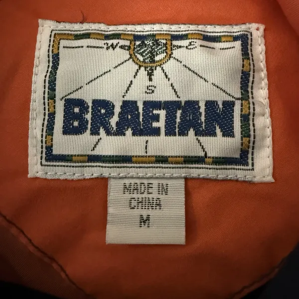 Vintage 90s Braetan Marine Fisherman Fireman Rain‎ Jacket M Metal Toggles - Image 7