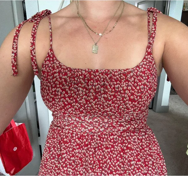 Princess Polly Floral Red Dress Mini - Image 2