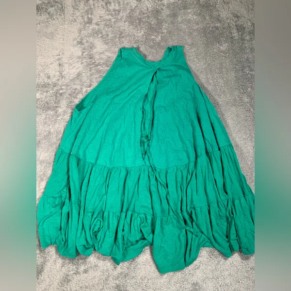 Free people green tunic/mini dress medium - Image 4