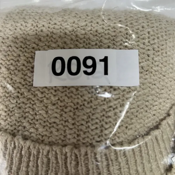 Aerie Small Knit sweater Oversized Crew‎ Neck Tunic Beige Slouchy Long Sleeve - Image 12