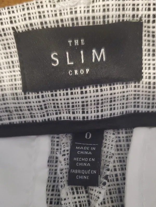 White House Black Market Micro-Check Crop Pants - Image 2