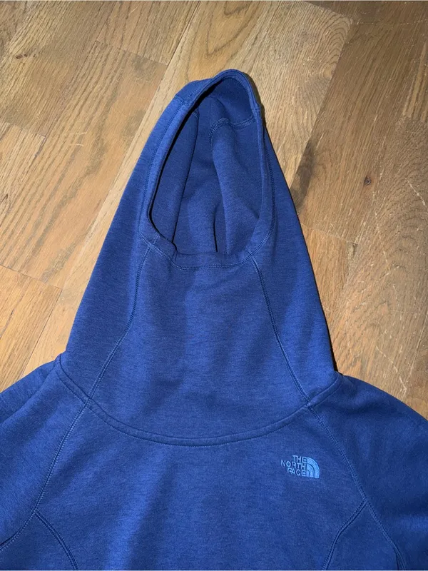 The North Face Women's Athletic Hoodie Blue w/ thumbholes sz Medium - Image 3