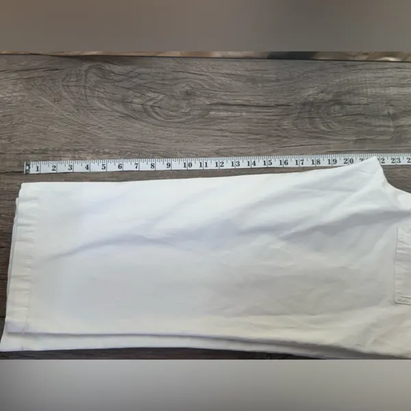 Anthropologie‎ Maeve Ivory White Cropped Pants size 6P NWT - Image 7