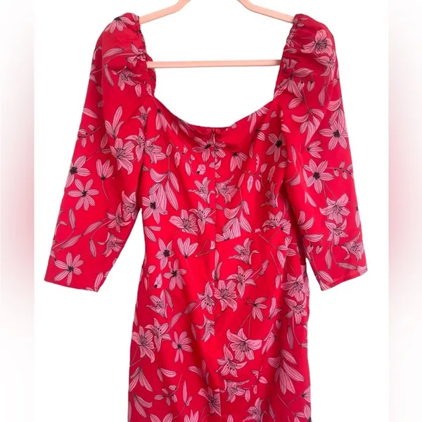Camilla Coelho Revolve Lidia Dress‎ Pink Red Flora S - Image 7