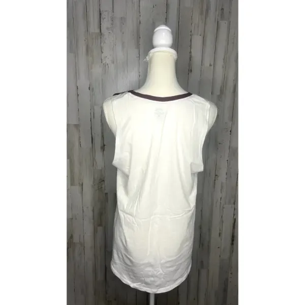 NWT‎ Rivalry Threads Women's Medium White Texas A&M Aggies Sleeveless Tank Top - Image 3