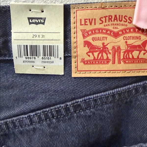 NWT Levi's 94 Baggy Wide Leg Jeans Women's Over Exposure Mid Rise- 29 x 31"‎ - Image 5